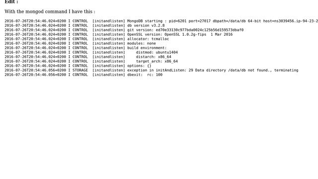 DevOps & SysAdmins: MongoDB active status failed смотреть онлайн