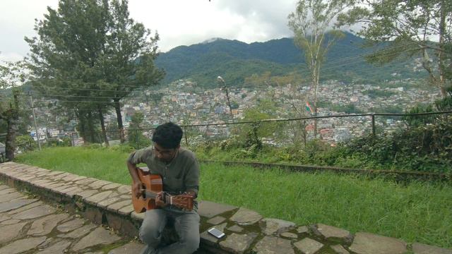 Joel Sakkari | Here I am to worship | Guitar Cover on the hills смотреть онлайн
