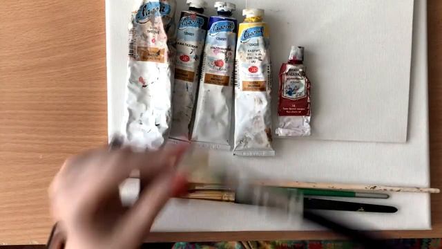 Материалы. Мастер класс!Как начать рисовать маслом дома. смотреть онлайн