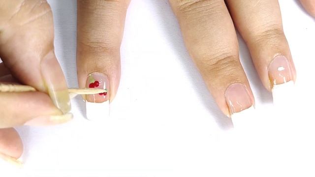 DIY French Manicure with Cherry || Cherry Nail Art Design Tutorial #diy #nailartdesigns #cherry смотреть онлайн