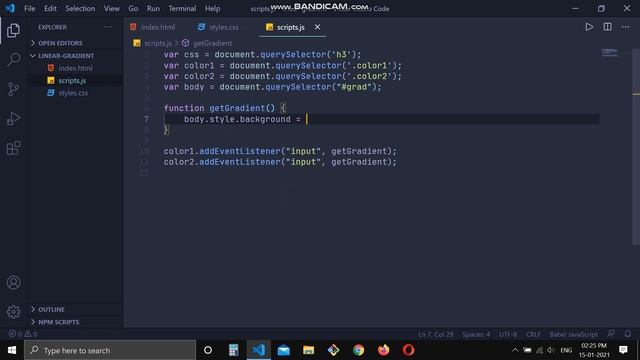 Linear Gradient Selector | Create your own linear gradient | DOM manipulation смотреть онлайн