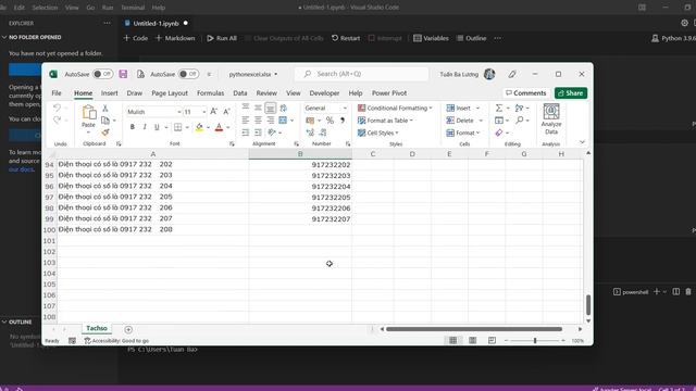 Sử dụng PyThon Tính toán trên Excel Thay VBA смотреть онлайн