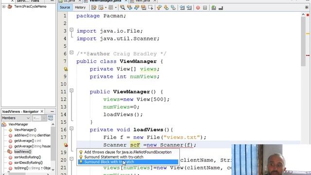 Reading from a text file in JAVA adding to an Array смотреть онлайн