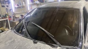 Работа отремонтированной трапеции дворников Subaru outback bp.