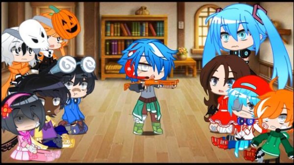 FNF and Pico school characters react to Pico and BF mods