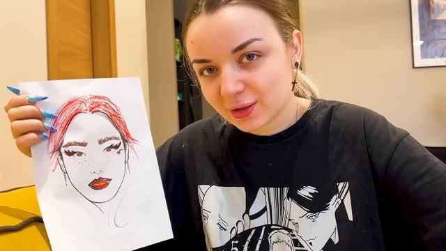 Сделала макияж по рисункам друзей!**+реакция на мейкап видео** смотреть онлайн