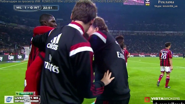 Милан 1-0 Интер / Гол Менез