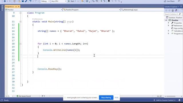 4) Array and loop in C# смотреть онлайн