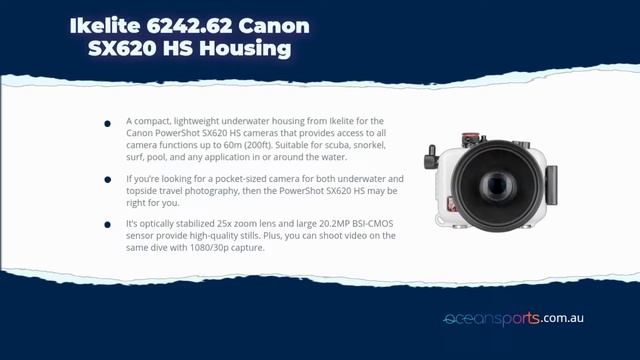 Ikelite 6242.62 Canon SX620 HS Housing смотреть онлайн