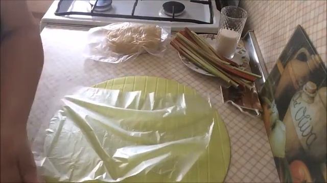 Супер вкусный пирог с ревенем