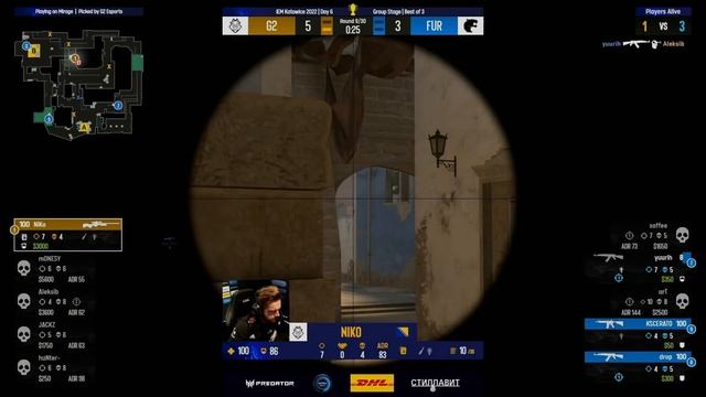 G2 ПОТНЫЙ МАТЧ!! - G2 Vs Furia | IEM Katowice 2022 (CS:GO)