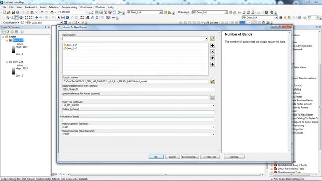 Merge Multiple Raster Datasets Into a New Raster Dataset in ArcMap смотреть онлайн