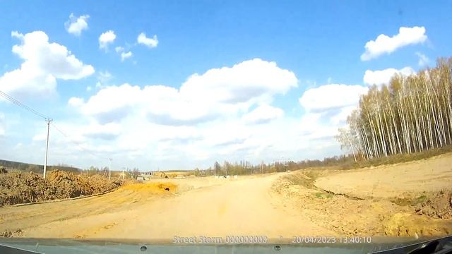 20/04/2023. Строительство М-5. Участок Ульянино - Непецино. смотреть онлайн