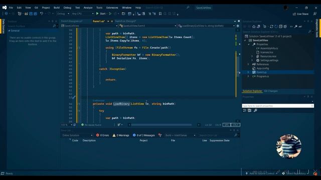 How to Save and Load Listview content to and from file in C# смотреть онлайн