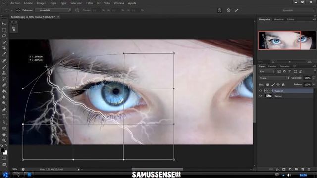 Efecto Ojos PHOTOSHOP CS6 смотреть онлайн