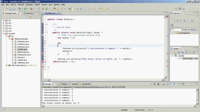 Java - do-while loops смотреть онлайн