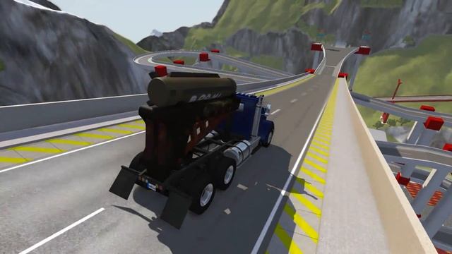 Truck Jumps Pool Diving Ramp - BeamNG.drive смотреть онлайн