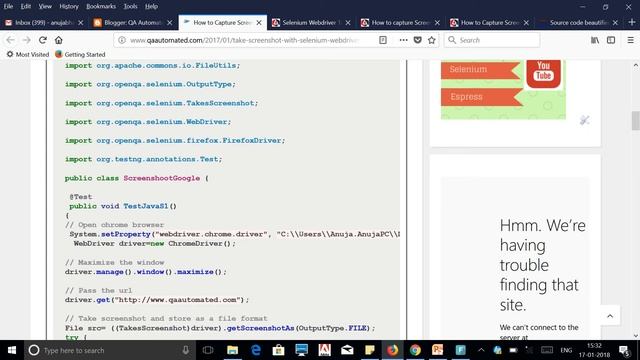 How to Capture ScreenShot with Selenium смотреть онлайн