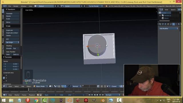 Blender: Modeling a Cutaway Rock and Roll Club (Part 8) смотреть онлайн