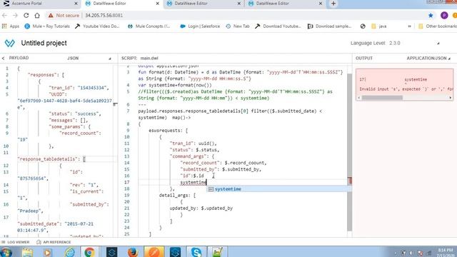 Mule4 DW DateTime Comparison смотреть онлайн