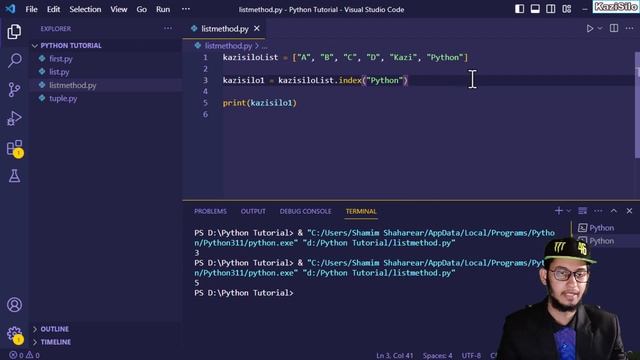 Python Bangla Tutorial - 8. List Methods index() insert() len() in Python | পাইথনে লিস্ট টিউটোরিয়াল смотреть онлайн