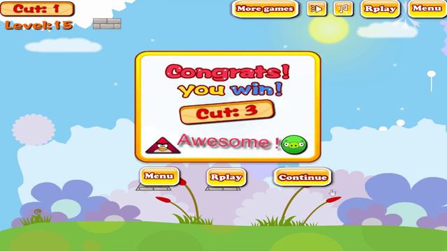Angry Birds Piggies Out - CUT ROPE TO RESCUE BIRDS AND KICK ROUND PIGS!