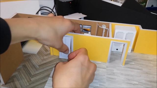 DIY Miniature Yellow Brown Dollhouse смотреть онлайн
