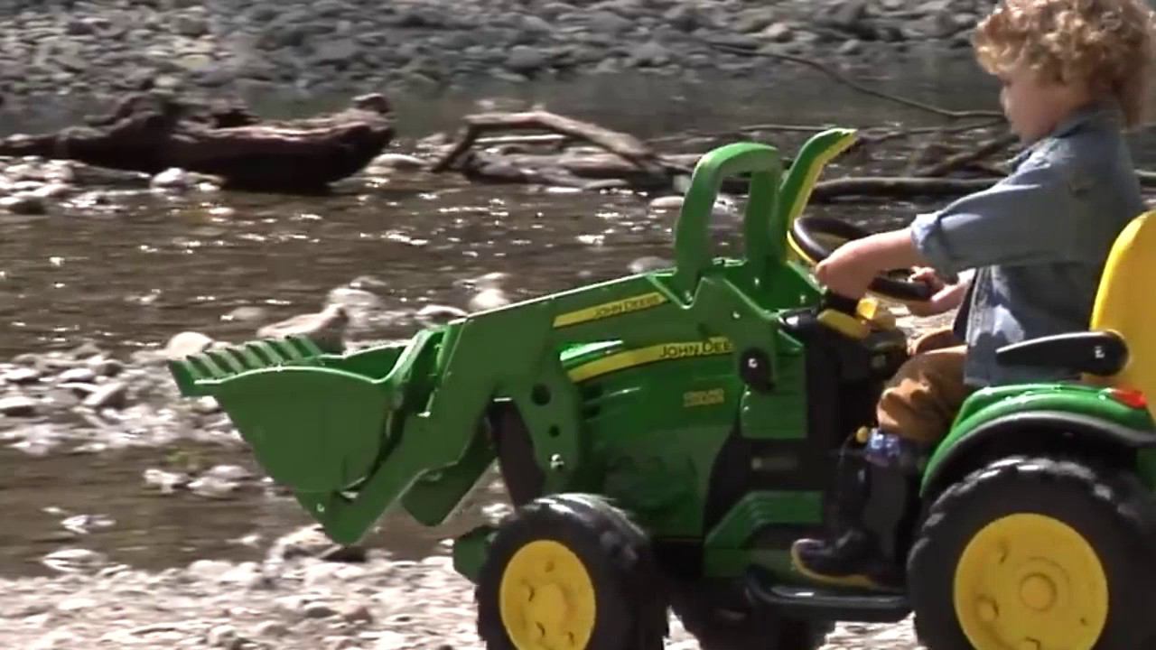 Детский электромобиль эл/пр John Deere Ground Loader смотреть онлайн
