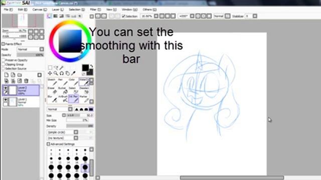Smooth Lines In Paint Tool Sai - Tutorial смотреть онлайн