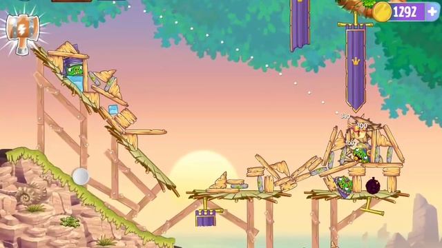 Angry Birds Stella Wall of Pigs Level 1 Episode 2 Beach Day Walkthrough смотреть онлайн