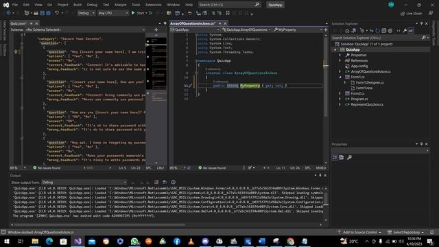 Creating a Quiz App in C# using JSON file 4 смотреть онлайн