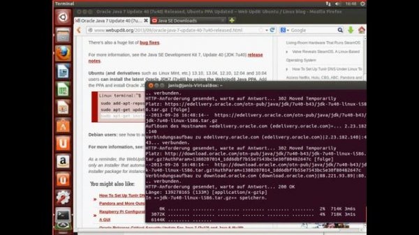 Ubuntu BlueJ & JDK (Java Development Kit) 7 u40 Installationsanleitung [TUT]