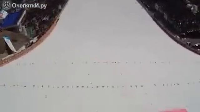 Прыжок лыжника от первого лица смотреть онлайн