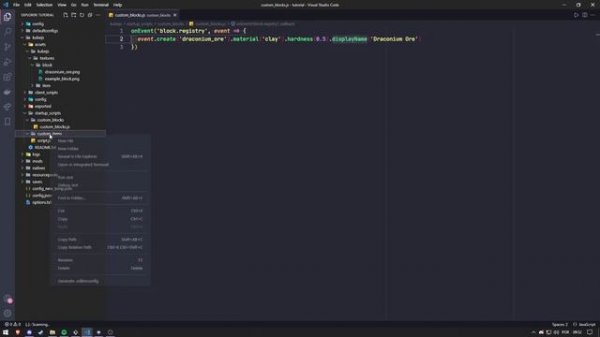 CREATING ITEMS AND BLOCK WITH KUBEJS 1.16.5[PT-BR]