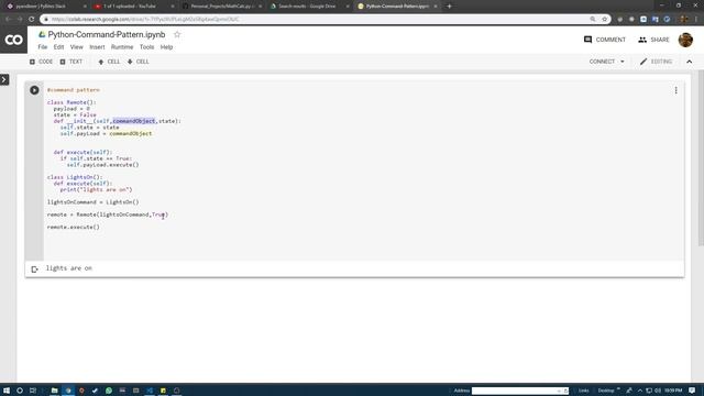 Python Command Pattern example смотреть онлайн