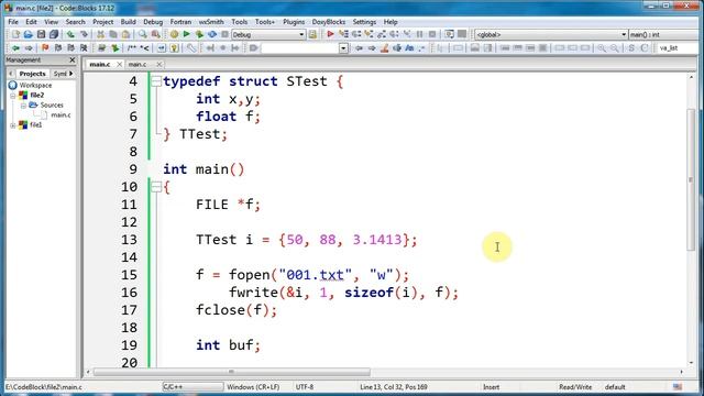 Язык Си с нуля - Урок 37 - Работа с файлом в бинарном режиме смотреть онлайн