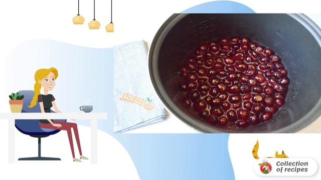 Cherry jam in a slow cooker. Cooking recipe смотреть онлайн