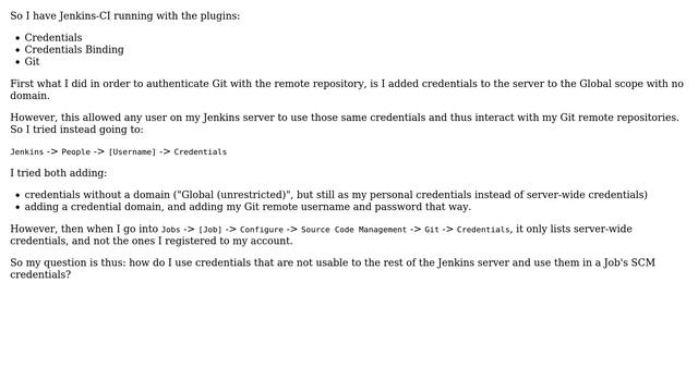 DevOps & SysAdmins: Jenkins User Credentials Not Showing In Project смотреть онлайн