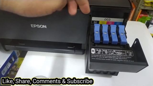 how to refill ink in tankjet printer | Epson L3101,L3110,L3115,L3150 | refill ink tank printer смотреть онлайн