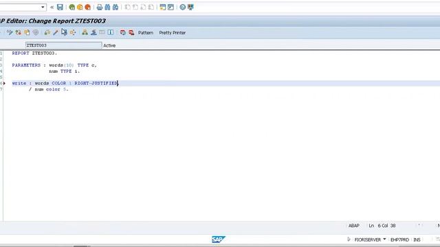 3. Learn coding of left, right and center justify in SAP ABAP Reports - SE38 - Free Tutorials смотреть онлайн