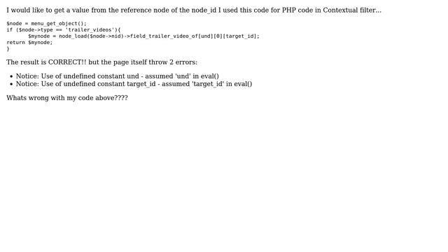 Drupal: PHP code in contextual filter (Views) смотреть онлайн