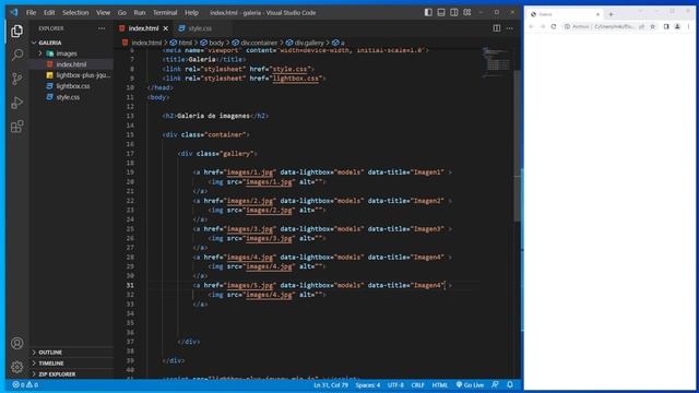 como HACER una GALERIA de IMAGENES en HTML y JAVASCRIPT ? смотреть онлайн