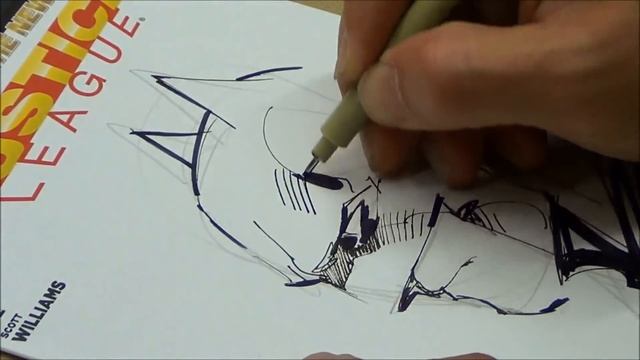 Jim Lee drawing Batman смотреть онлайн