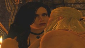 Ведьмак 3 Сцена Любви  с Йеннифэр