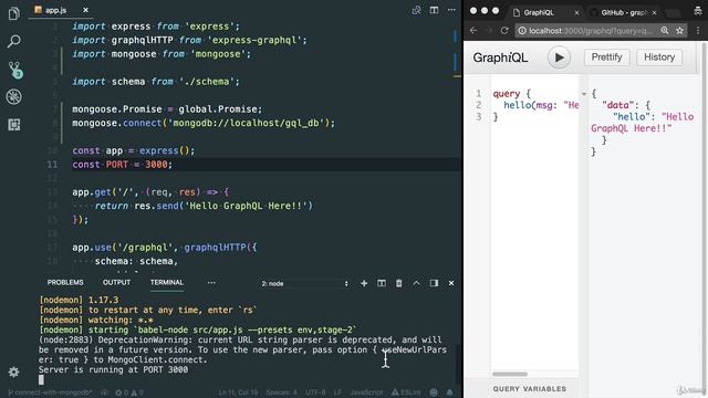 LESSON 16 - Connect GraphQL App with MongoDB using Mongoose смотреть онлайн