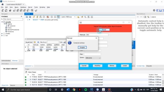 Proyecto de conexión de BD y Java смотреть онлайн