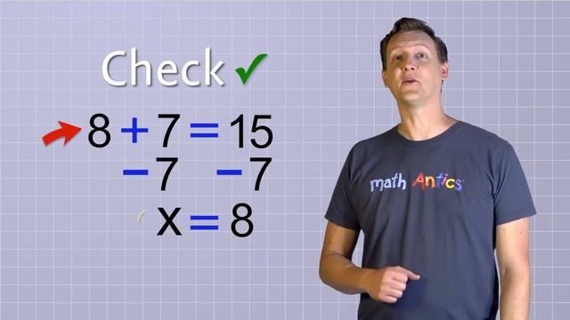 Algebra Basics: Solving Basic Equations Part 1 - Math Antics смотреть онлайн