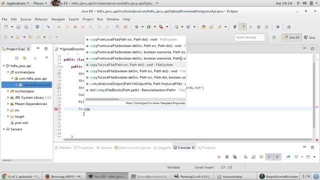How to download file in Hadoop using Java Api?- gett command смотреть онлайн