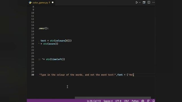 COLOR GUESSING GAME IN PYTHON | WITH SOURCE CODE смотреть онлайн