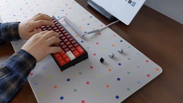 Tofu with stock Gateron Clear Typing Sounds смотреть онлайн